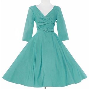 Pinup Girl Clothing Mint Erin Swing Dress